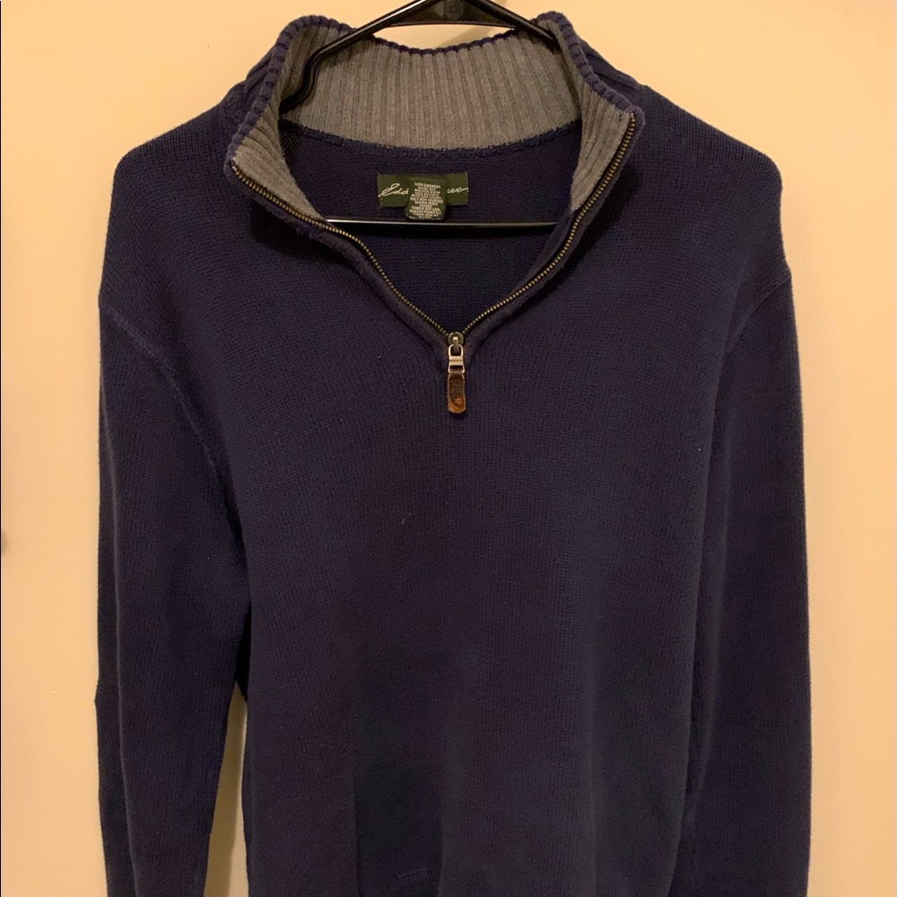 Navy Blue Eddie Bauer Sweater-Large